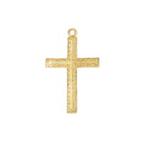 Gold Filled 25x15mm Cross Charm