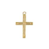 Gold Filled 16x10mm Cross Charm