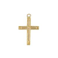 Gold Filled 16x10mm Cross Charm