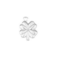 Sterling Silver Clover Leaf Charm 13x10mm