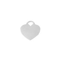 Sterling Silver Heart Charm 12mm
