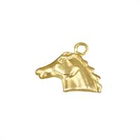 Gold Filled 10x7mm Horse Charm