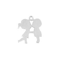 Sterling Silver Kissing Kids