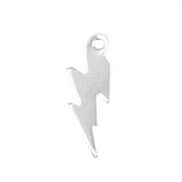 Sterling Silver Lightning Charm 14mm