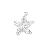 Sterling Silver Starfish Charm