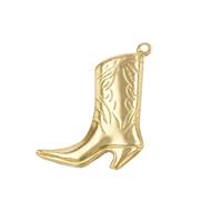 Gold Filled 19x15mm Boot Charm