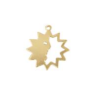 14K Gold Filled or Sterling Silver Flat Star Charm Pendant 8mm 14mm VermeilSupplies Wholesale Charm DIY Jewelry Making, Sterling Silver / 14mm