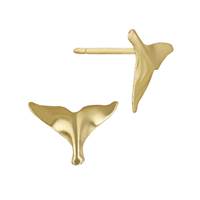 Gold Filled Whale Tail Stud Earring