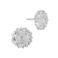 Sterling Silver Sunflower Stud Earring