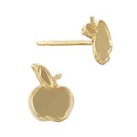 Gold Filled Apple Stud Earring