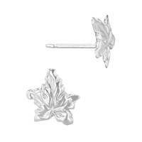 Sterling Silver Leaf Stud Earring