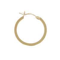 Gold Filled  27mm Flat Wire Click Earring