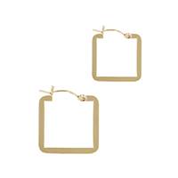 Gold Filled Square Flat Wire Click Earring