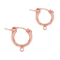 Rose Gold Filled Hoop Flex Earring With 1 Ring