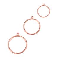 Rose Gold Filled Round Connector With Jumpring