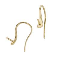 14k Heavy Earwire With Pearl Cup