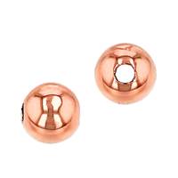 14K Rose Gold Light Ball Bead 1.4mm Hole