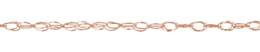 3.75mm Width Triangle Wire Rope Rose Gold Filled Chain