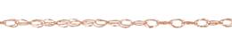 3.75mm Width Triangle Wire Rope Rose Gold Filled Chain