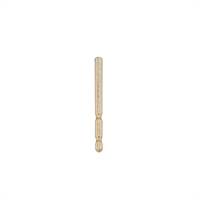 10K Gold Double Notch Earring Friction Post 0.76x9.5mm