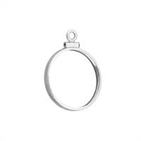 21.10x1.95mm Nickel Coin Sterling Silver Bezel