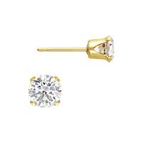 Gold Filled Cubic Zirconia Snap-In Post Earring