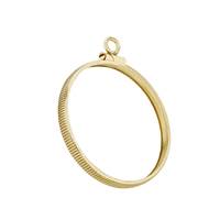 27.40x2.73mm $10,1/2 Eagle And Krug Bezel