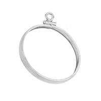 27x2.1mm Susan B Dollar Sterling Silver Bezel