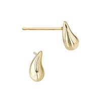 14K Tear Drop Stud Earring