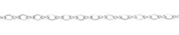 2.30mm Width Sterling Silver Figure Eight Cable Chain