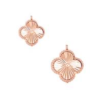 Rose Gold Vermeil Clover Charm