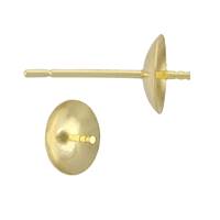 14K Heavy Weight Pearl Stud Earring