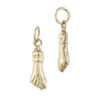 14K Fist Hand Charm