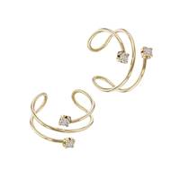 14K Cubic Zirconia Earcuff Earring