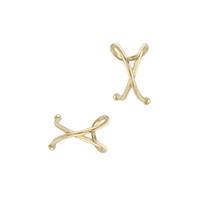 14K Criss Cross Ear Cuff