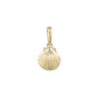 14K Clamshell Charm