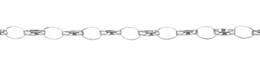 3.7mm Width Sterling Silver Oval Rolo Chain