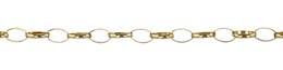 3.3mm Width Oval Rolo Gold Filled Chain
