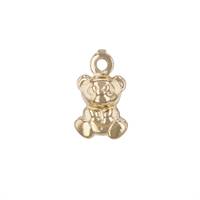 14K Puffy Teddy Bear Charm