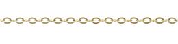 14K Gold Flat Cable Chain