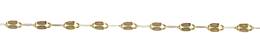 14K Gold Chain Flat Dapped Chain