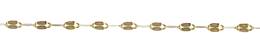 14K Gold Chain Flat Dapped Chain