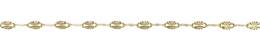 14K Gold Chain Diamond Cut Starburst Flat Cable Chain