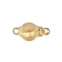 14K Matte Ball Clasp