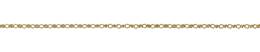 1.1mm Width Oval Rolo Cable Gold Filled Chain