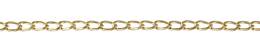 3.1mm Width Half Round Open Curb Cable Gold Filled Chain