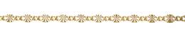 14K Gold Chain 2.5mm Width Star Burst Link Chain