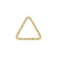 Gold Filled Closed Triangle Sparkle Jumpring 10x.89mm