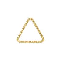 Gold Filled Closed Triangle Sparkle Jumpring 10x.89mm