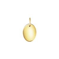 Gold Filled Oval Chain Tag With Ring